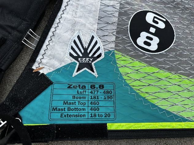 2017 Ezzy Sails Zeta  5 Batten 6.8M2 - 6.8 metre