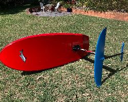 Jimmy Lewis Flying V 6' 5" foiling foils complete