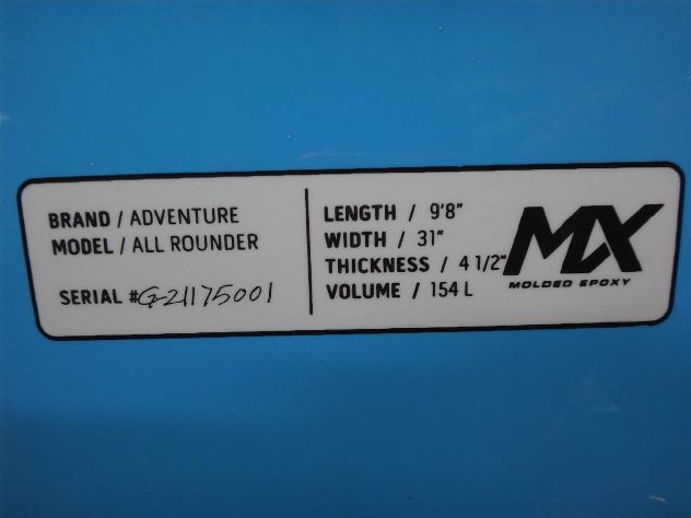 Adventure All Rounder Sup - 9' 8", 31 inches