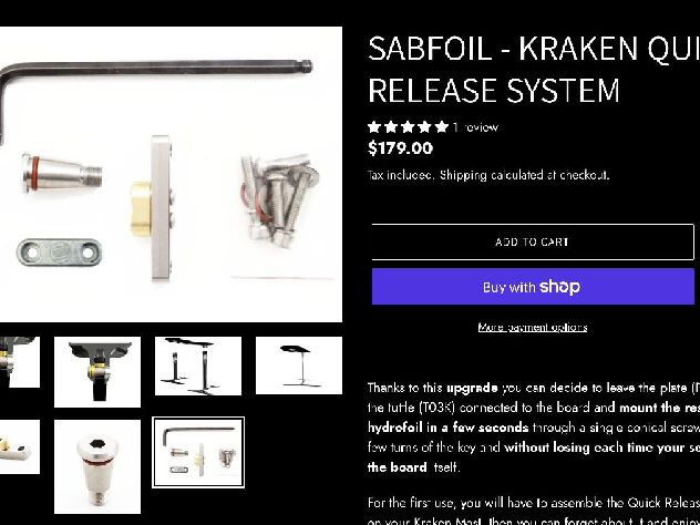 2023 Sabfoil T03k Kraken Mast Tuttle Base