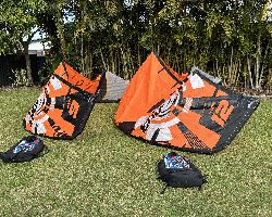 Ozone Enduro V2 12 M & 9M + Contact V4 Bar kiteboarding kite
