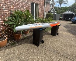 JP Australia Carbon Race 24.5 inches 14' 0" stand up paddle racing & downwind board