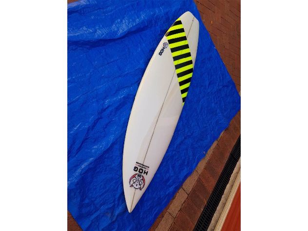 Hog Custom With Free Accessories Square Tail Thruster - 6' 2"