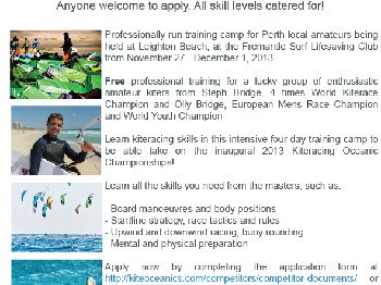 Warren Jones Kiteracing Training Camp with Steph Bridge - Kitesurfing News